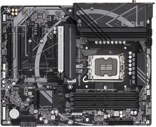 GIGABYTE - Z790 EAGLE AX (Socket LGA 1700) Intel Z790 ATX DDR5 Wi-Fi 6E Motherboard - Black