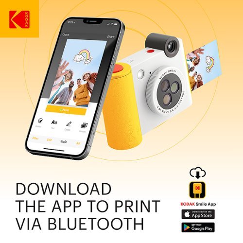 Kodak Smile+ Wireless 2x3 Digital Instant Print Camera with Effect Lenses & Zink Technology - White GLOBAL SHIPPING