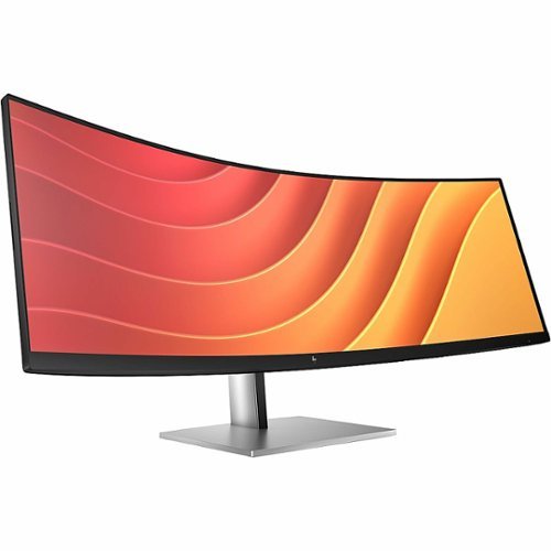 HP - 44.5" VA LED Curved 165Hz FreeSync Premium (AMD Adaptive Sync) Monitor (USB, HDMI) - Black, Silver, Multicolor