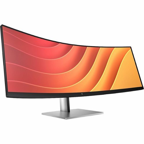 HP - 44.5 VA LED Curved 165Hz FreeSync Premium (AMD Adaptive Sync) Monitor (USB, HDMI) - Black, Silver, Multicolor