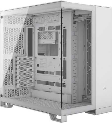 CORSAIR - 6500X ATX Mid-Tower Dual Chamber PC Case - White