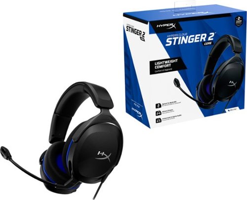 HyperX Cloud Stinger 2 Core Wired Gaming Headset for PS4 and PS5 - Black GLOBAL SHIPPING