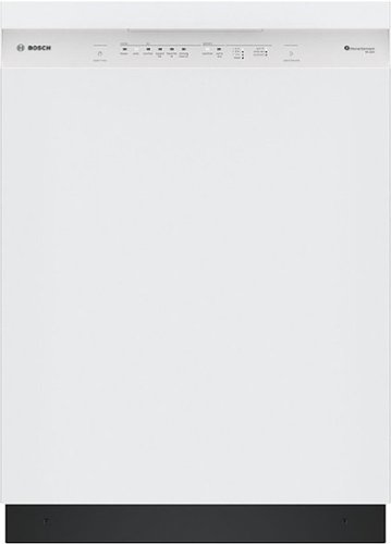 "Bosch - 300 Series 24"" Front Control Smart Built-In Stainless Steel Tub Dishwasher with PrecisionWash, 48 dBA - White"
