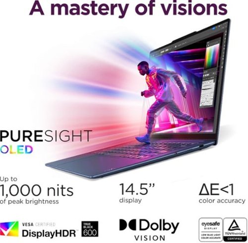 Lenovo Yoga Slim 7x - Copilot+ PC - 14.5 3K 90Hz OLED Touch-Screen Laptop - Snapdragon X Elite - 32GB Memory - 1TB SSD - Cosmic Blue WHERE TO BUY