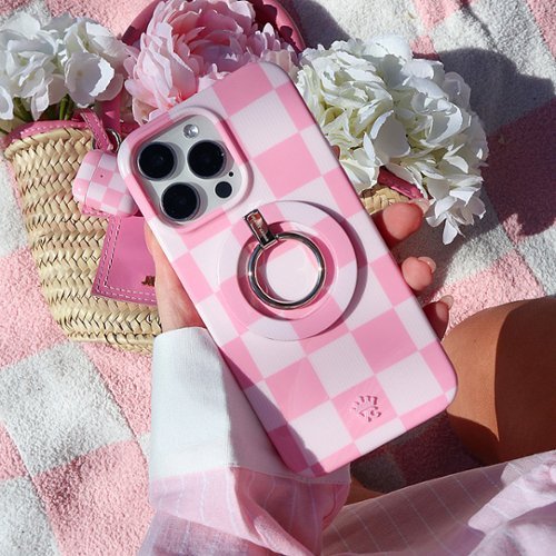 VELVET CAVIAR Checkered MagSafe iPhone 15 Pro Case - Pink BUY IN AUSTRALIA