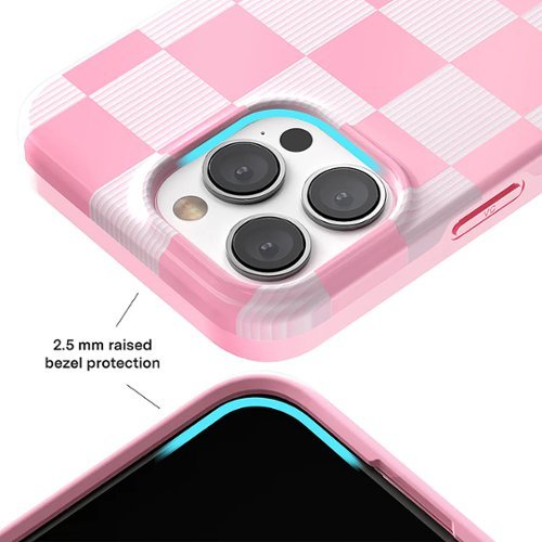 VELVET CAVIAR Checkered MagSafe iPhone 15 Pro Case - Pink GLOBAL SHIPPING