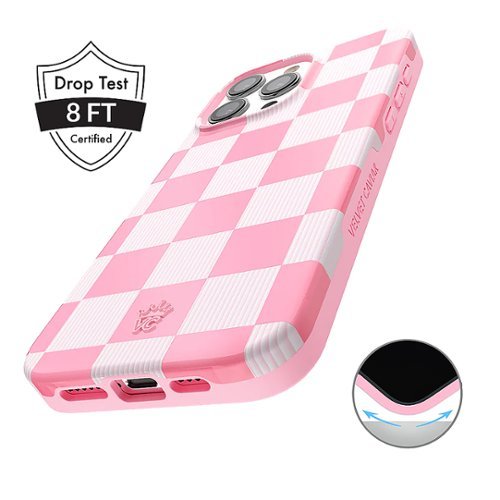 VELVET CAVIAR Checkered MagSafe iPhone 15 Pro Case - Pink HOW TO BUY