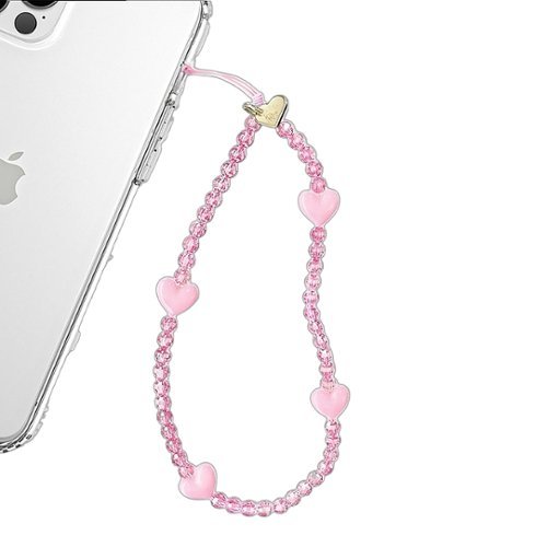 VELVET CAVIAR Phone Charm - Pink Heart WORLDWIDE DELIVERY