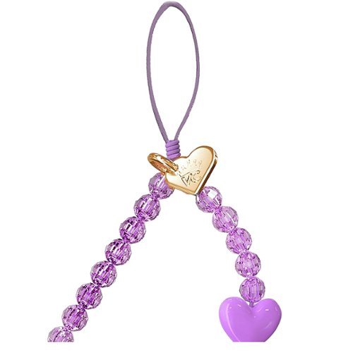 VELVET CAVIAR Phone Charm - Purple Heart GLOBAL SHIPPING