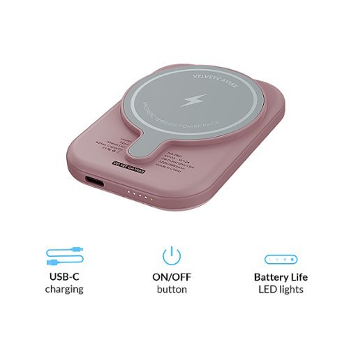 VELVET CAVIAR MagSafe Battery Power Pack - Dusty Rose Gold Chrome WHERE TO BUY