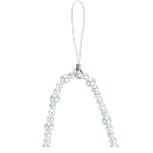 VELVET CAVIAR Phone Charm - White Pearl GLOBAL SHIPPING