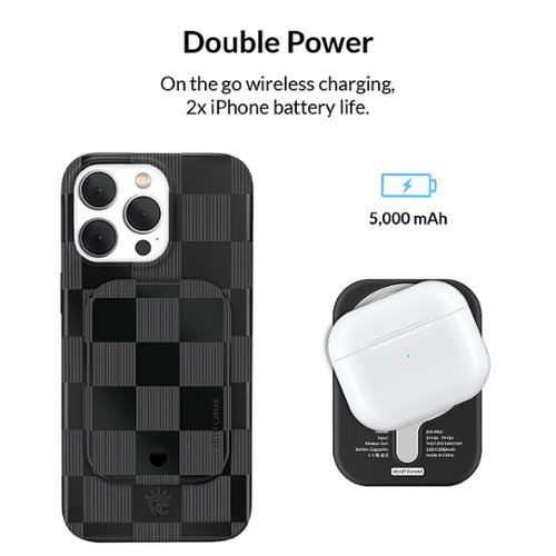 VELVET CAVIAR MagSafe Battery Power Pack - Noir Vibe Checkered HOW TO BUY