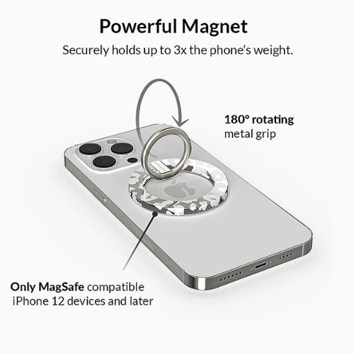 VELVET CAVIAR MagSafe Grip Ring for Most Cell Phones - Chrome Leopard WORLDWIDE DELIVERY