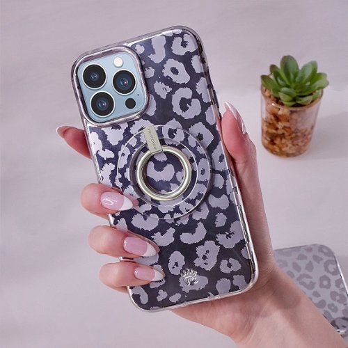 VELVET CAVIAR MagSafe Grip Ring for Most Cell Phones - Chrome Leopard SHOP ONLINE