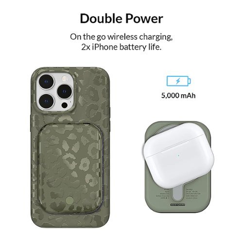 VELVET CAVIAR MagSafe Battery Power Pack - Olive Leopard WORLDWIDE DELIVERY