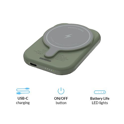 VELVET CAVIAR MagSafe Battery Power Pack - Olive Leopard GLOBAL SHIPPING