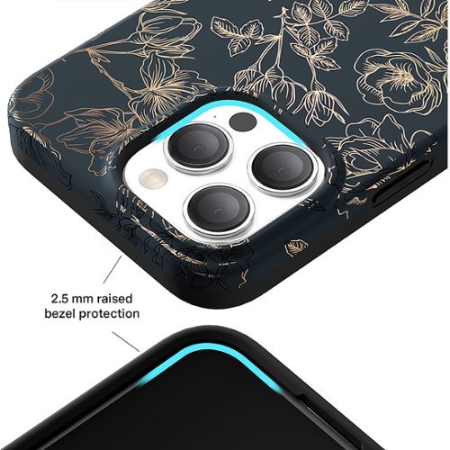 VELVET CAVIAR MagSafe iPhone 15 Pro Case - Chrome Floral Rose SHOP ONLINE