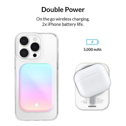 VELVET CAVIAR MagSafe Battery Power Pack - White Opal WORLDWIDE DELIVERY