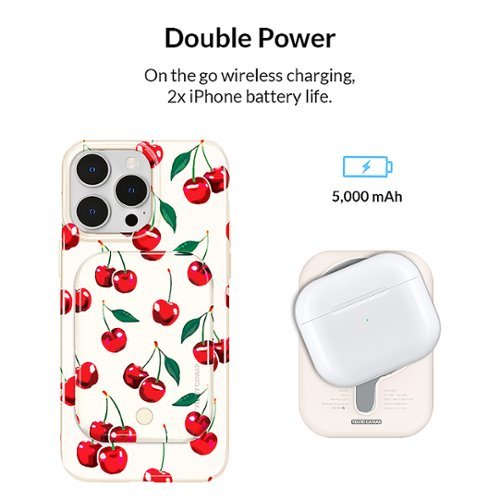 VELVET CAVIAR MagSafe Battery Power Pack - Mon Cheri Cherry GLOBAL SHIPPING