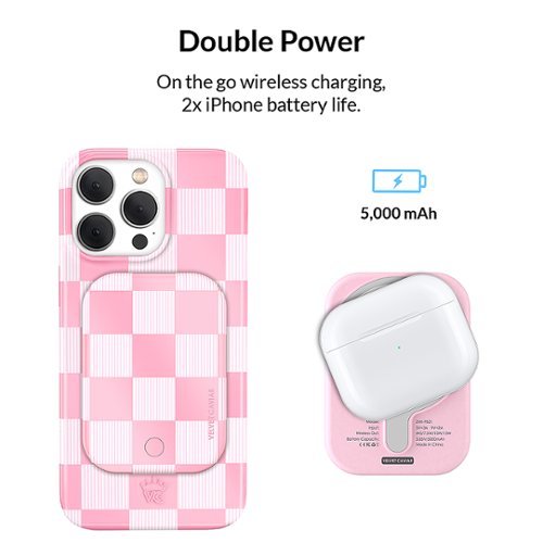 VELVET CAVIAR MagSafe Battery Power Pack - Pink Checker HOW TO BUY