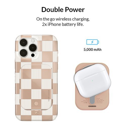 VELVET CAVIAR MagSafe Battery Power Pack - Nude Vibe Checker GLOBAL SHIPPING