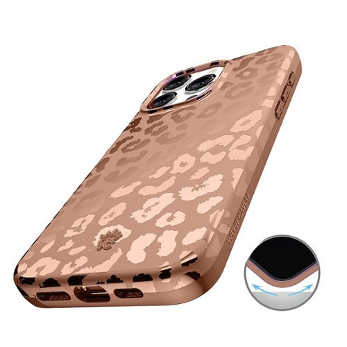 VELVET CAVIAR MagSafe iPhone 15 Pro Max Case - Bronze Chrome Leopard WORLDWIDE DELIVERY