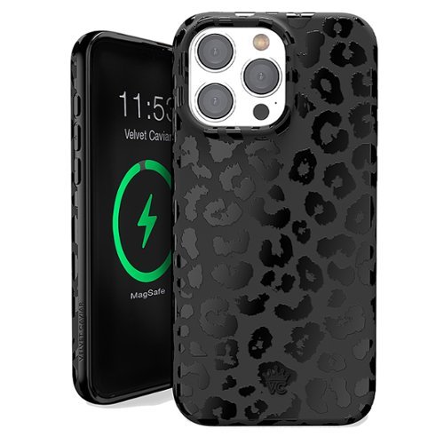 VELVET CAVIAR - MagSafe iPhone 15 Pro Max Case - Black Leopard-Front_Standard 