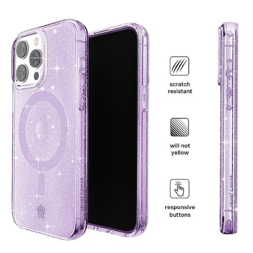 VELVET CAVIAR MagSafe iPhone 15 Pro Max Case - Lilac Stardust Glitter SHOP ONLINE