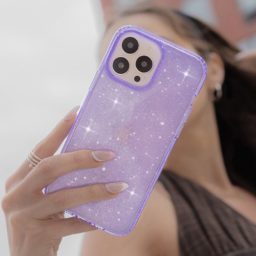 VELVET CAVIAR MagSafe iPhone 15 Pro Max Case - Lilac Stardust Glitter BUY IN MIDDLE EAST