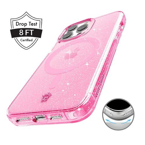 VELVET CAVIAR MagSafe iPhone 15 Pro Case - Pink Stardust Glitter WORLDWIDE DELIVERY