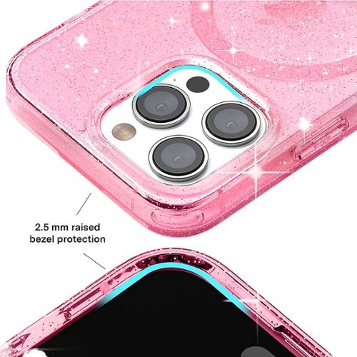 VELVET CAVIAR MagSafe iPhone 15 Pro Case - Pink Stardust Glitter GLOBAL SHIPPING