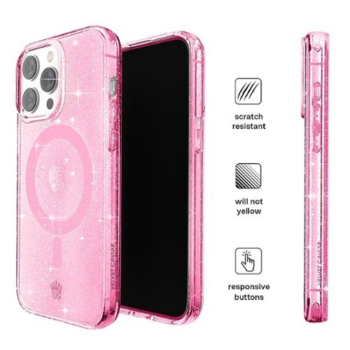 VELVET CAVIAR MagSafe iPhone 15 Pro Case - Pink Stardust Glitter HOW TO BUY