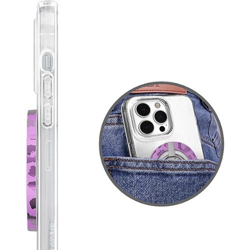 VELVET CAVIAR MagSafe Grip Ring for Most Cell Phones - Amethyst Leopard GLOBAL SHIPPING