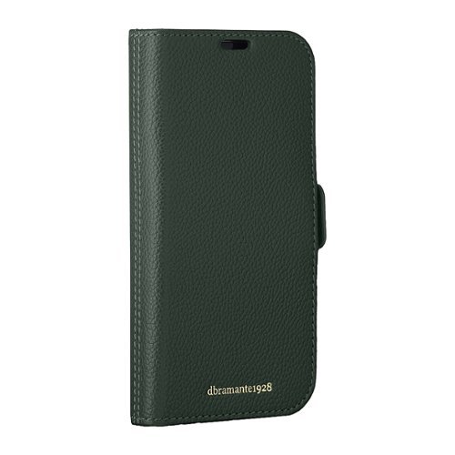 dbramante1928 New York Pebbled Leather Folio for Apple iPhone 15 Pro Max - Evergreen BUY ONLINE