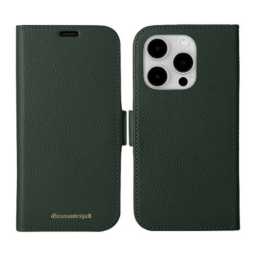 dbramante1928 New York Pebbled Leather Folio for Apple iPhone 15 Pro Max - Evergreen HOW TO BUY