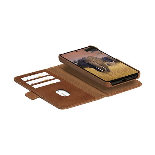 dbramante1928 Lynge 2-In-1 Wallet and Folio Case for Samsung Galaxy S24 Ultra - Tan WORLDWIDE DELIVERY