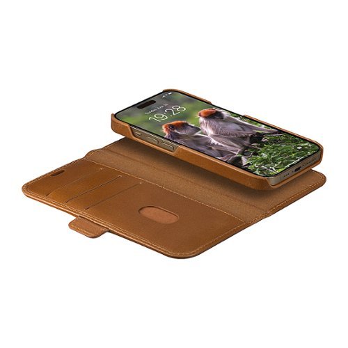 dbramante1928 Lynge 2-In-1 Wallet and Folio Case for Apple iPhone 15 Pro - Tan WORLDWIDE DELIVERY