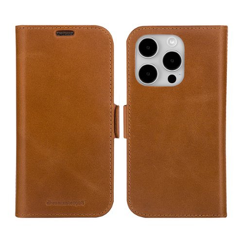 dbramante1928 Lynge 2-In-1 Wallet and Folio Case for Apple iPhone 15 Pro - Tan GLOBAL SHIPPING