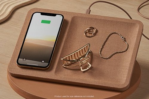 Courant MAG:3 Linen 2-in-1 Magnetic Charging Tray - Camel WORLDWIDE DELIVERY