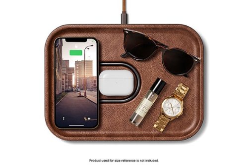 Courant MAG:3 Leather 2-in-1 Magnetic Charging Tray - Saddle WHERE TO BUY