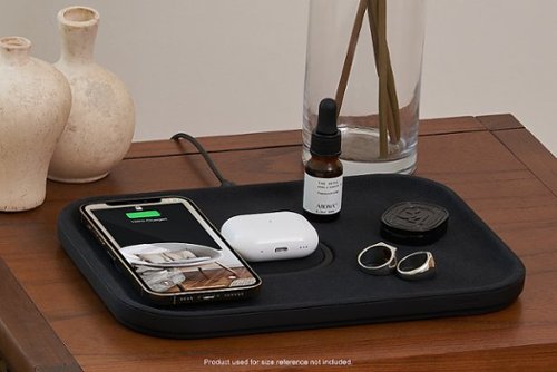 Courant MAG:3 Linen 2-in-1 Magnetic Charging Tray - Charcoal WORLDWIDE DELIVERY