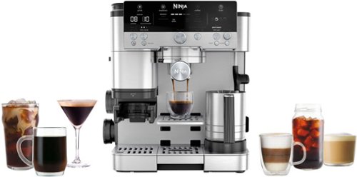Ninja - Luxe Café Premier Series 3-in-1 Espresso, Coffee, and Cold Brew Machine with Grinder and Scale, and Hands-Free Frother - Stainless Steel