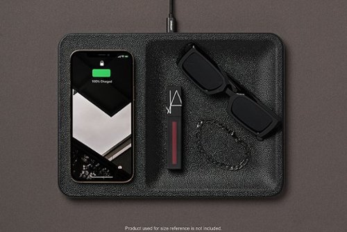 Courant CATCH:3 Leather Single-Device Charging Tray - Black WORLDWIDE DELIVERY