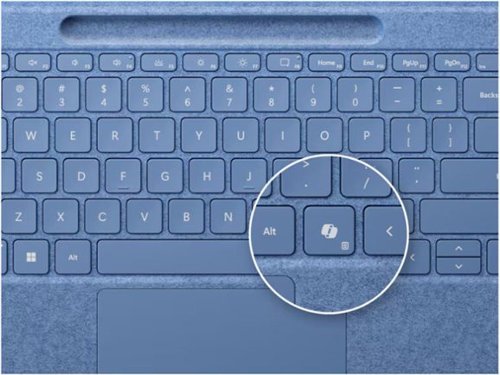 Microsoft Surface Slim Pen (2nd Edition) and Pro Flex Keyboard for Pro (11th Edition), Pro 9, Pro 8 - Sapphire WHERE TO BUY
