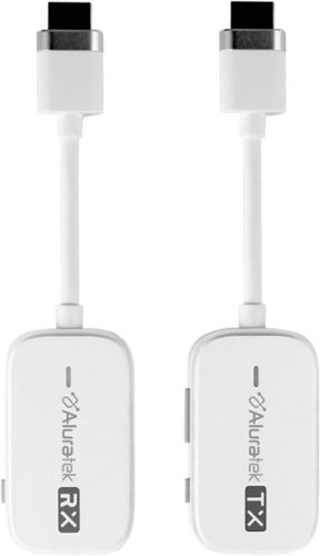 Aluratek - Streamcast Pro Wireless HDMI Transmitter and Receiver - White