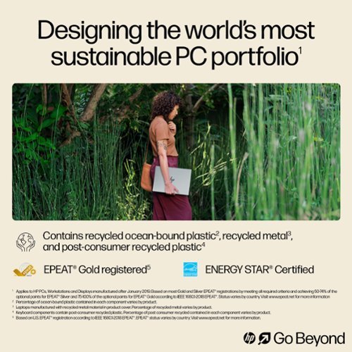 HP OmniBook X - Copilot+ PC - 14 2.2K Touch-Screen Laptop - Snapdragon X Elite - 16GB Memory - 1TB SDD - Meteor Silver BUY IN HONG KONG
