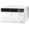 LG - 12,000 BTU High Efficiency Dual Inverter Window Air Conditioner with Wi-Fi and LCD Remote, 115V - White-Front_Standard