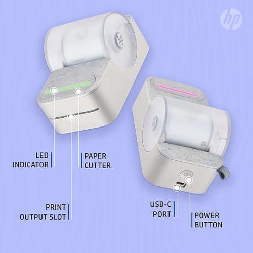 HP  Sprocket Panorama Portable, Instant Label Printer & Photo Printer 2” x .5”- 9” - Gray HOW TO BUY