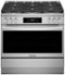 Frigidaire - Gallery 4.6 Cu. Ft. Freestanding Dual Fuel Total Convection Range with Air Fry - Stainless Steel-Front_Standard