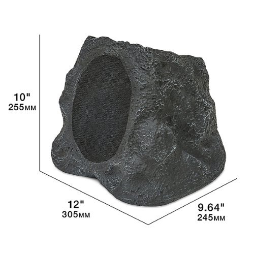 Victrola Outdoor Wireless Bluetooth Solar Rock Speaker Connect (Each) - Granite BUY IN EUROPE